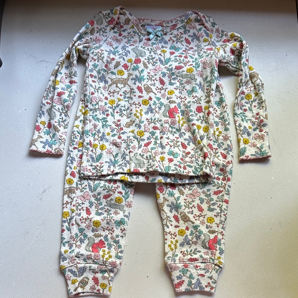 Baby Boden Multicolor Floral Pajama Set